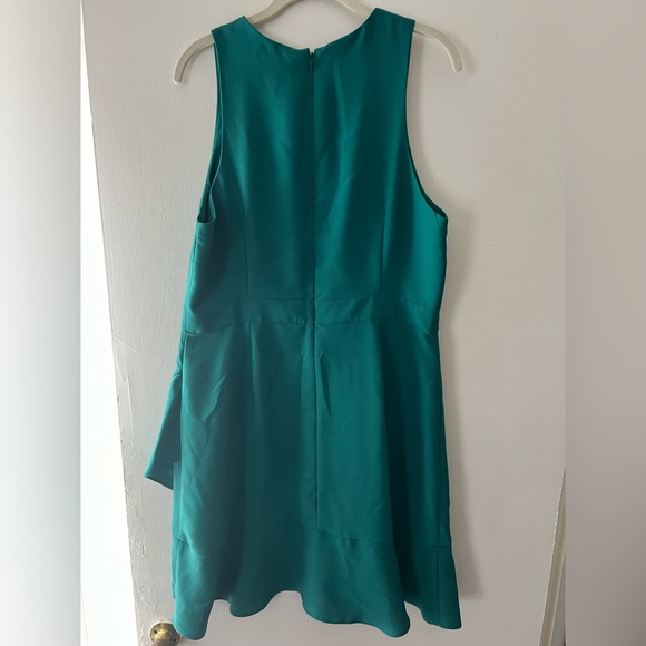 Banana Republic Teal Ruffle Dress - 14 - Picture 4 of 4
